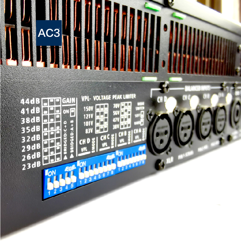 High power 10000W Switching power supply professional power amplifier with 4 channels