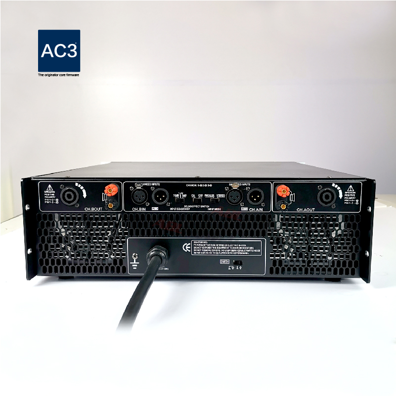 High standard 2-channel 3u power amplifier
